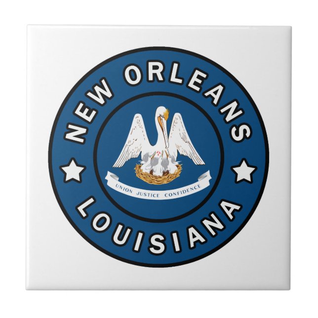 New Orleans Louisiana Ceramic Tile (Front)