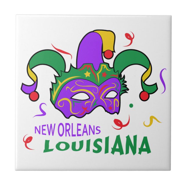 New Orleans Louisiana Ceramic Tile (Front)