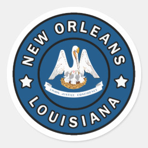 New Orleans Louisiana Classic Round Sticker