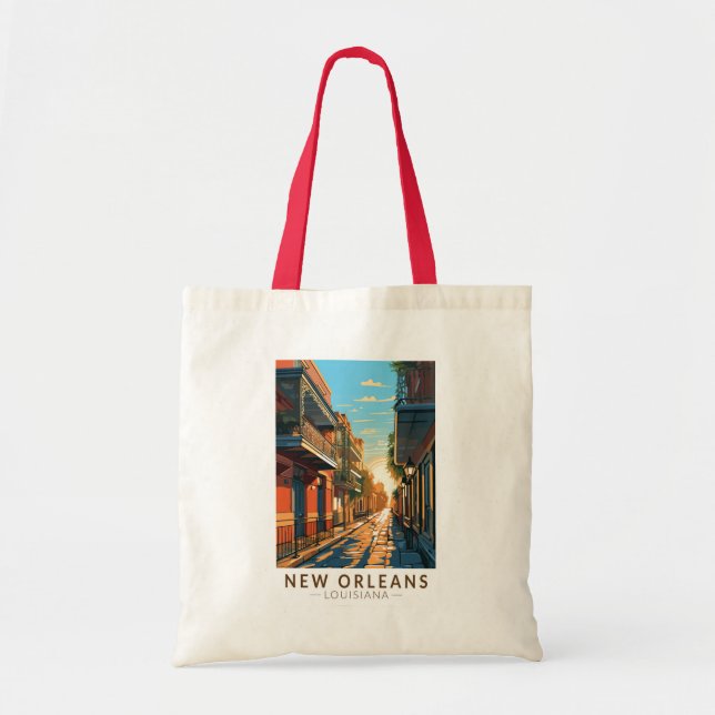 New Orleans Louisiana French Quarter Travel Art Tote Bag (Front)
