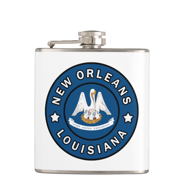 New Orleans Louisiana Hip Flask (Front)