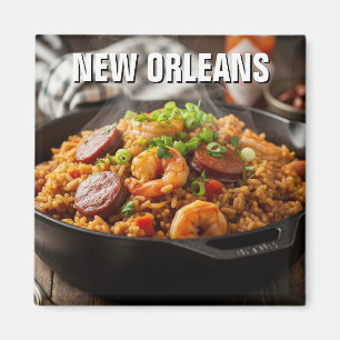 New Orleans Louisiana Jambalaya Magnet