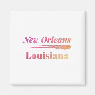 New Orleans Louisiana Low Poly Magnet