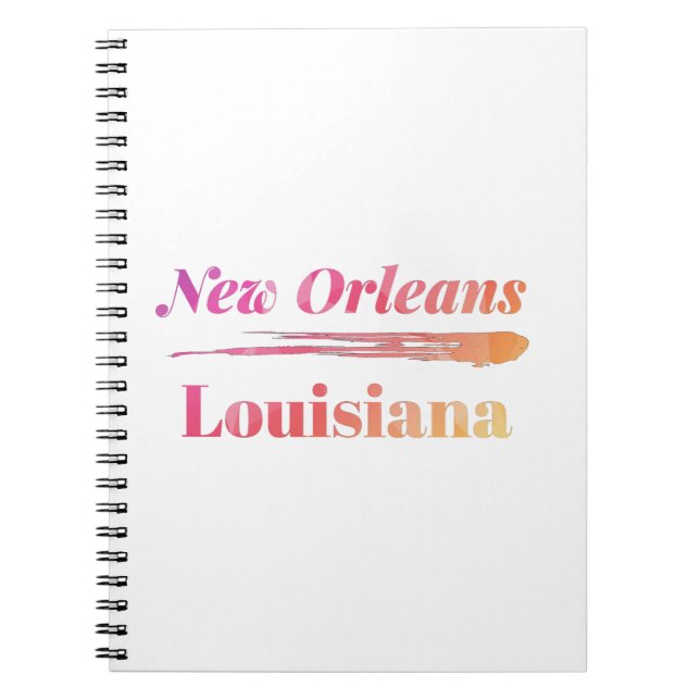 New Orleans Louisiana Low Poly Notebook (Front)