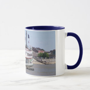 New Orleans Louisiana Mississippi River Boat Mug