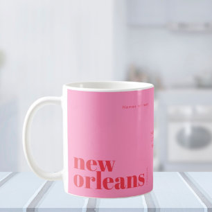 New orleans Louisiana pink modern Coffee Mug
