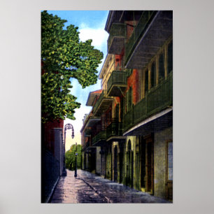 New Orleans Louisiana Pirates Alley Poster