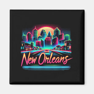 New Orleans Louisiana Shirt La 80s 90s Retro City Magnet