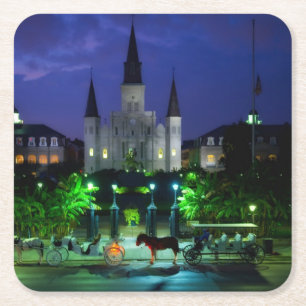 New Orleans, Louisiana Square Paper Coaster