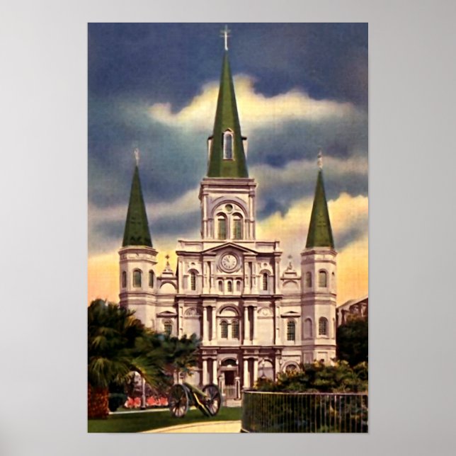 New Orleans Louisiana St Louis Cathedral Poster (Front)