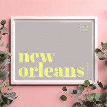 New Orleans Louisiana typography 