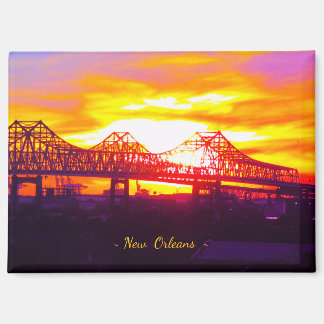 New Orleans, Louisiana, USA --- Downtown Bridge Magnet