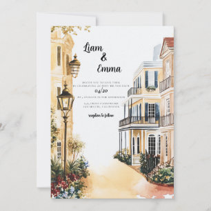 New Orleans Louisiana Wedding Invitation