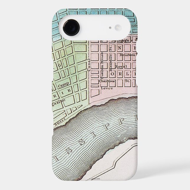 New Orleans Map, 1837 Case-Mate Samsung Galaxy Case (Back)