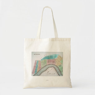 New Orleans Map, 1837 Tote Bag