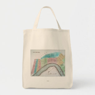 New Orleans Map, 1837 Tote Bag