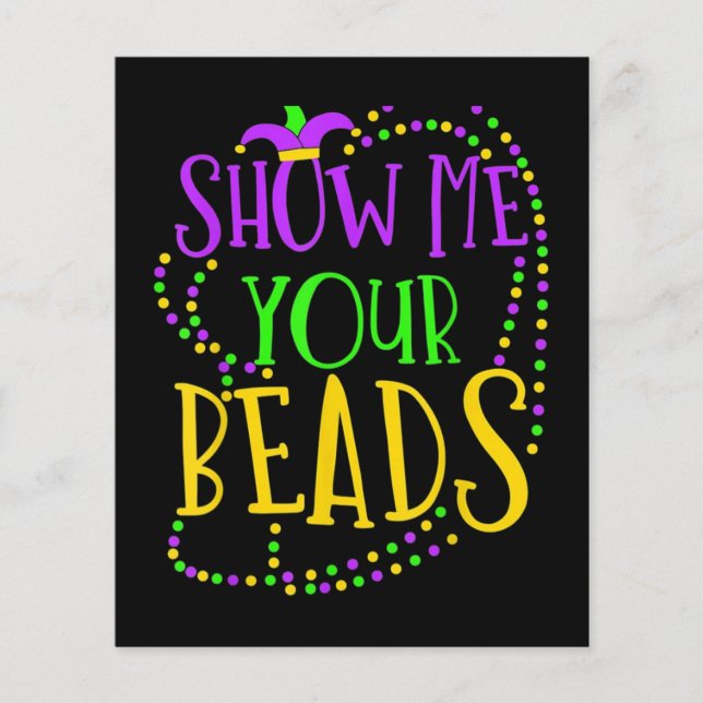 New Orleans Mardi Gras Beads (Front)