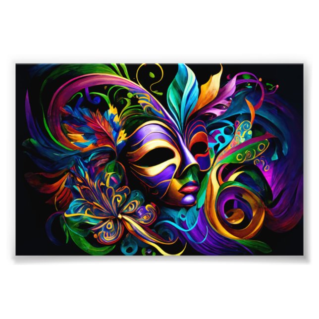 New Orleans, Mardi Gras, Fat Tuesday, NOLA Photo Print (Front)