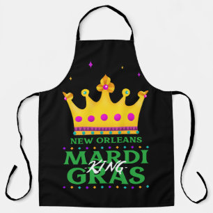 New Orleans Mardi Gras King Apron