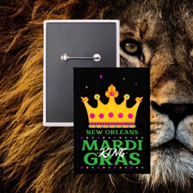 New Orleans Mardi Gras King Button (Creator Uploaded)