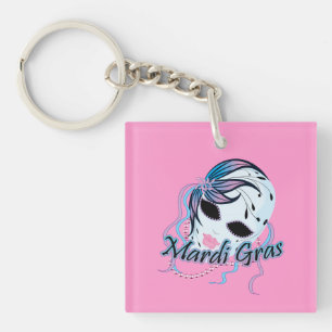 New Orleans Mardi Gras Mask Key Ring