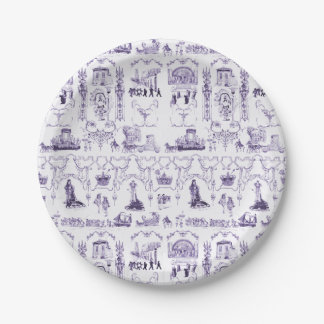 New Orleans Mardi Gras paper plates. Paper Plate