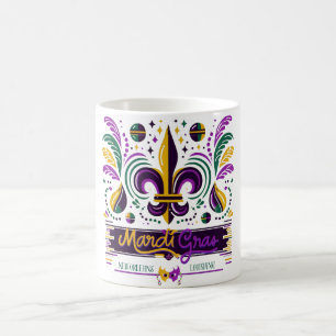 New Orleans Mardi Gras purple yellow green Coffee Mug