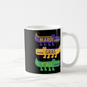 New Orleans Mardi Gras Yall Festival Costume Kids Coffee Mug