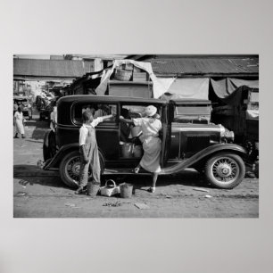 New Orleans Market, 1930s Poster
