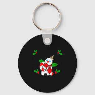 New Orleans Mr Bingle Christmas Tradition Snowman  Key Ring