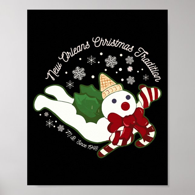New Orleans Mr Bingle Christmas Tradition Snowmen  Poster (Front)