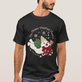 New Orleans Mr Bingle Christmas Tradition Snowmen  T-Shirt