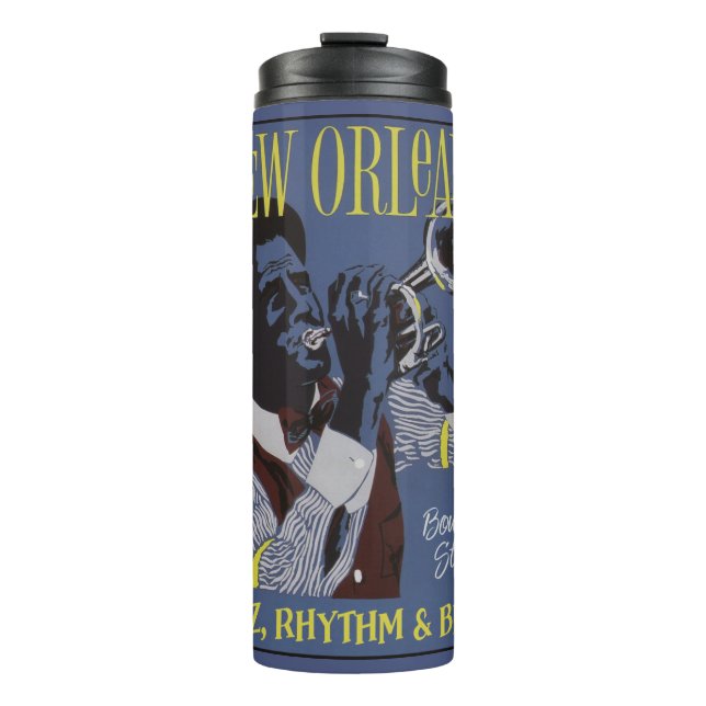New Orleans Music custom name tumbler (Front)