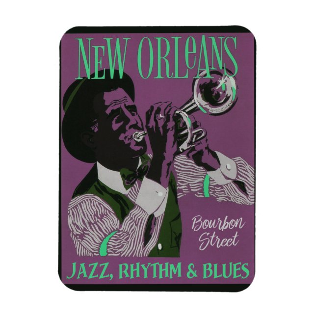 New Orleans Music magnet (Vertical)