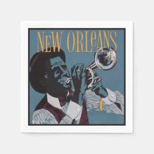 New Orleans Music paper napkins