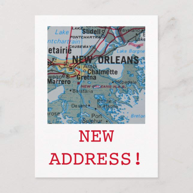 New Orleans New Address announcement (Front)