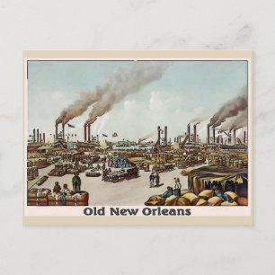 New Orleans Old Time River Front Postcard