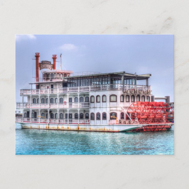New Orleans Paddle Steamer Postcard (Front)