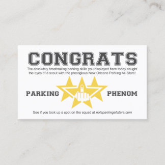 New Orleans Parking All-Stars Scouting Card