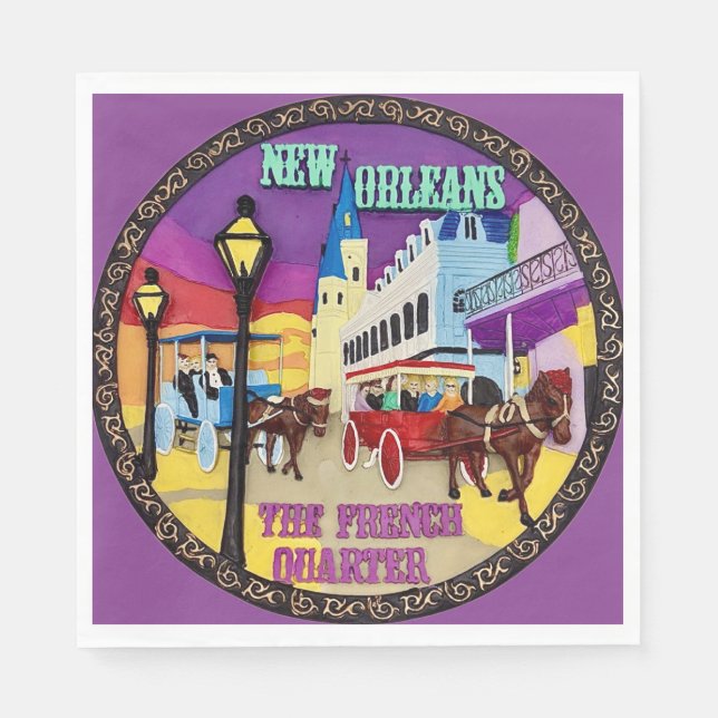 New Orleans Party Napkins (Front)
