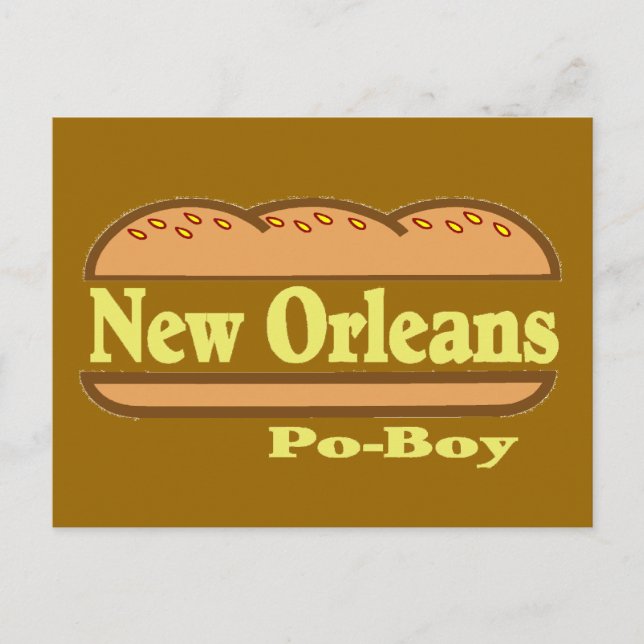 New Orleans Po Boy Postcard (Front)