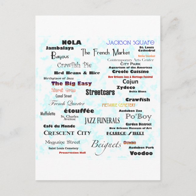 New Orleans Postcard (Front)