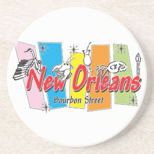 New Orleans Retro Look Coaster