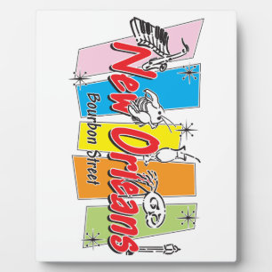 New Orleans Retro Look Plaque
