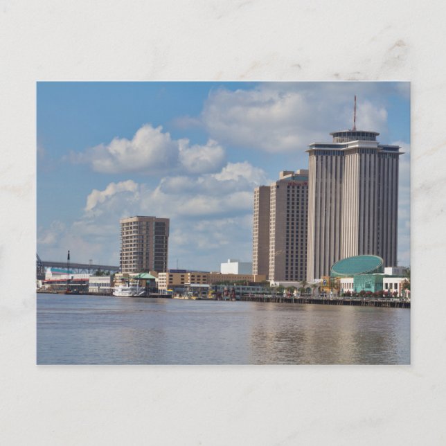 New Orleans Riverwalk Skyline Postcard (Front)