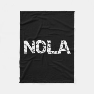 New Orleans Road Trip Gifts Vacation Quote Distres Fleece Blanket