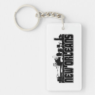 New Orleans Skyline Key Ring