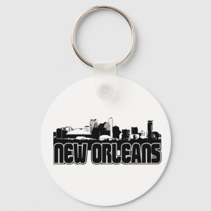 New Orleans Skyline Key Ring