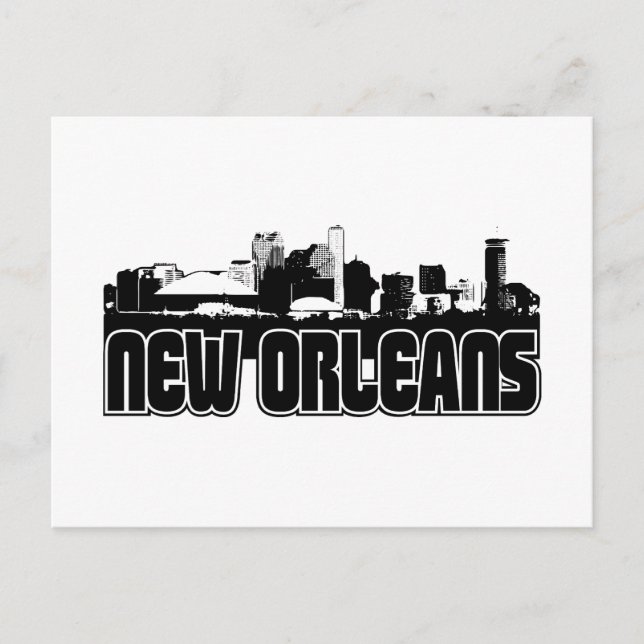New Orleans Skyline Postcard (Front)