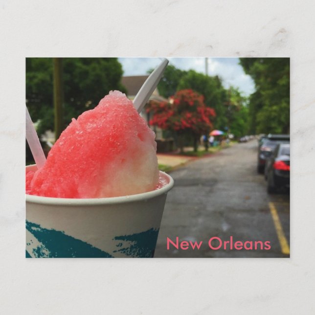 New Orleans Snoball Postcard - Summer in NOLA! (Front)